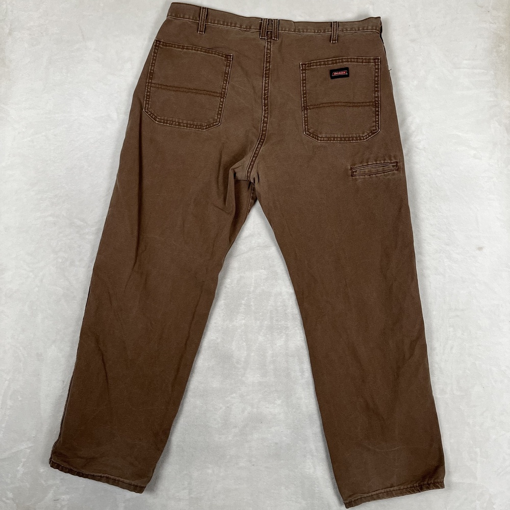 Dickies Carpenter Pants Mens 40x30 Brown Relaxed Fit Denim Workwear Utility